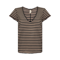 Striped V Neck T-shirt