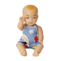 Pepe doll, made of non-toxic plastic. The Pepe doll wears a cloth suit. Girls will love taking care of their own baby just like mom.  Includes: 1 Doll, 1 Cloth Suit.