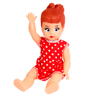 Miss Fabiola doll, made of non-toxic plastic. The Fabiola doll wears a cloth dress. Girls will love taking care of it. Includes: 1 doll, 1 cloth dress.